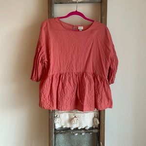 Coral blouse from Target